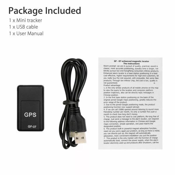 Magnetic GF07 Mini GPS Real Time Car Location Tracker GSM-GPRS Tracking Device